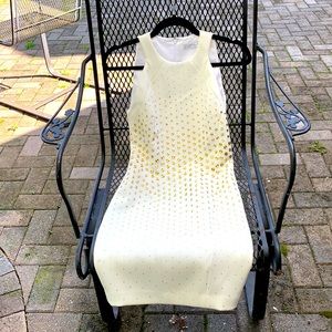 Versace Collection Cream/Gold button dress size 4